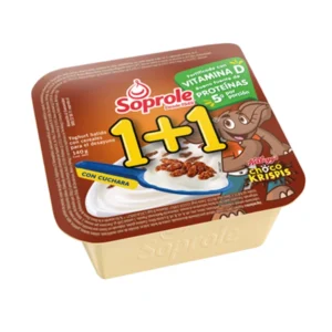 1+1 YOGURT CON CEREAL CHOCO KRISPIS 140GRS