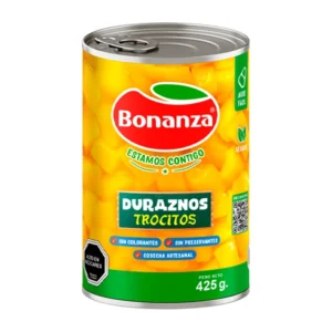 DURAZNO EN CUBITOS BONANZA 425GRS