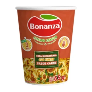 PASTA INSTANTÁNEA BONANZA CARNE 65 GRS