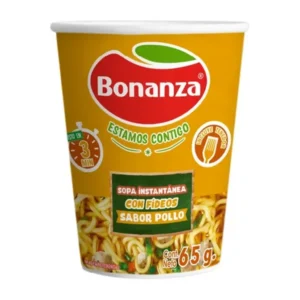 PASTA INSTANTÁNEA BONANZA POLLO 65 GRS