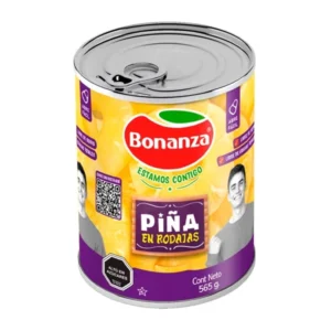 PINAS EN RODAJAS BONANZA 565 GR DRENADO 340GRS