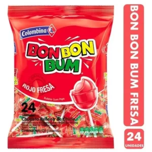 Bon Bon Bum Fresa 24 unidades