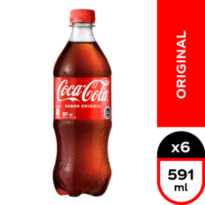 Coca-Cola Original Desechable 591 ml x6