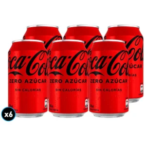Coca-Cola Zero Azúcar Lata 350 ml x6